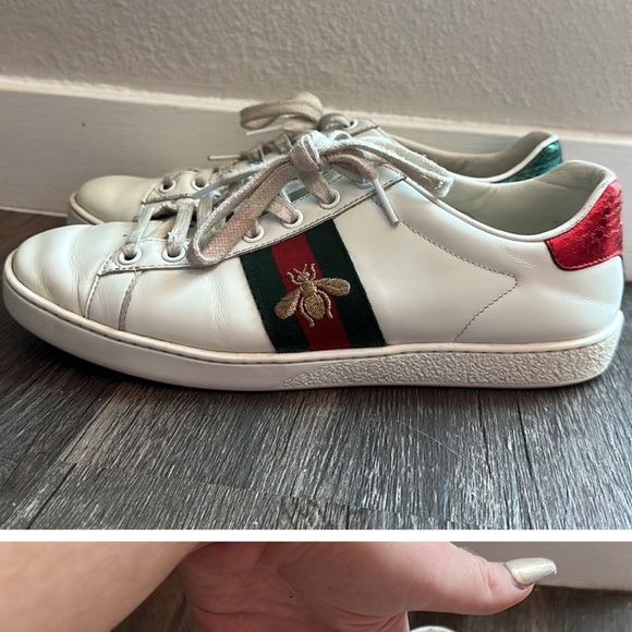 Gucci Women’s Ace Sneaker with Bee 🐝 - Picture 2 of 10